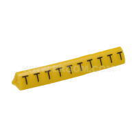 Oznacznik przewodów OZ 2/T, litera T, kolor żółty (opak 100szt) | E04ZP-01020403200 Ergom