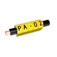 Oznacznik do przewodów PA 2/4 CIĘTY ŻÓŁTY: 0 (opak 100szt) | PA-20004AV40.0 Partex