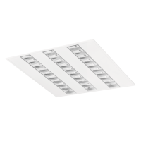 Oprawa rastrowa Quaset LED 3x PAR-S 45W 4000K 4980lm, biała | CD001.1133.840.A000 PXF Lighting