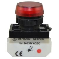 Lampka sygnalizacyjna NEF22TLD 24-230V, Fi-22mm, czerwona | W0-LD-NEF22TLD C Promet
