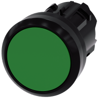 Przycisk płaski z samopowrotem 22mm, okrągły, plastikowy, zielony, SIRIUS ACT | 3SU1000-0AB40-0AA0 Siemens