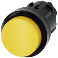 Przycisk SIRIUS ACT 22mm, okrągły, tworzywo, wystający, z samopowrotem, żółty | 3SU1000-0BB30-0AA0 Siemens