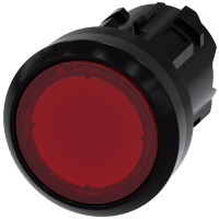 Przycisk płaski z samopowrotem podświetlany, 22mm, okrągły, plastikowy, czerwony, SIRIUS ACT | 3SU1001-0AB20-0AA0 Siemens