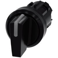 Przełącznik z możliwością podśw. 22mm okrągły, plastik czarny 3-poz I O II z samopow, SIRIUS ACT | 3SU1002-2BM10-0AA0 Siemens