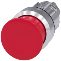Przycisk grzybkowy bezpieczeństwa 3SU1, 22mm, , czerwony 30mm, metal, z samopowrotem, SIRIUS ACT | 3SU1050-1AD20-0AA0 Siemens