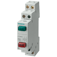 Przycisk modułowy podwójny 5TE48 1NO+1NC 20A zielony/czerwony | 5TE4830 Siemens