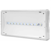 Oprawa EXIT IP65 LED 1W 130lm 1h jednozadaniowa AT, biała | ETE/1W/B/1/SE/AT/WH Awex