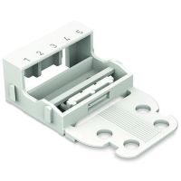 Adapter montażowy do złączek 5-przewodowych Seria 221 4mm2, biały | 221-505 Wago