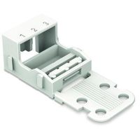 Adapter montażowy do złączek 3-przewodowych Seria 221 4mm2, biały | 221-513 Wago