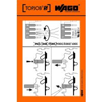 Naklejka z instrukcją obsługi do mostków TOPJOB S serie 2001/2002/2004/2006/2010/2016 | 210-400/2000-002 Wago