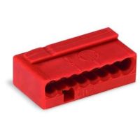 Złączka 8-przewodowa 8x0,6-0,8mm2 do puszek instalacyjnych MICRO, czerwona | 243-808 Wago