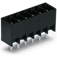 Wtyk THT 0.8x0.8mm solder pin konstrukcja prosta, czarny | 714-140 Wago