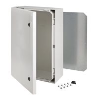 Szafka 600x400x210-Drzwi zamkn 2-pkt, zawiasy na dł boku, z płytą montaż ARCA 604021 | 8120012 Fibox