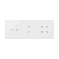 Panel dotykowy S54, 3 moduły, 2 pola dotyk. poziom+2 pola dotyk. pion+4 pola dotyk. biała perła | DSTR3234/70 Kontakt Simon