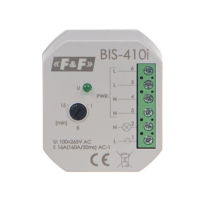 Przekaźnik bistabilny, p/t z wyłącznikiem czasowym, do podświetlanych przycisków 24V | BIS-410-LED-24V F&F
