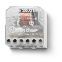 Przekaźnik impulsowy instalacyjny serii 26: 1 Z 10 A 230 V AC | 26.01.8.230.0000 Finder