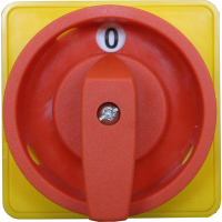 Przedni element przełącznika wyboru Spamel SK100-1410\R04 przycisk obrotowy czerwony | SK100-1410\R04 Spamel