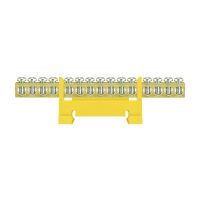 Listwa zaciskowa LZ 15/Ż 15x16mm2 montowana na szynie żółta | E.4054 Pawbol