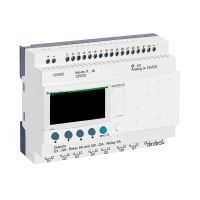Sterownik programowalny 16 wejść 10 wyjść 12VDC RTC/LCD Zelio Logic | SR3B261JD Schneider Electric
