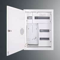 Rozdzielnica p/t licznikowa RW 4NN P O T3F + 36S PŁYTKA 577x423x135;z okienk;z.p.9081;IP30;RAL9003 | RW 4NN P O T3F + 36S PŁYTKA Kubiak