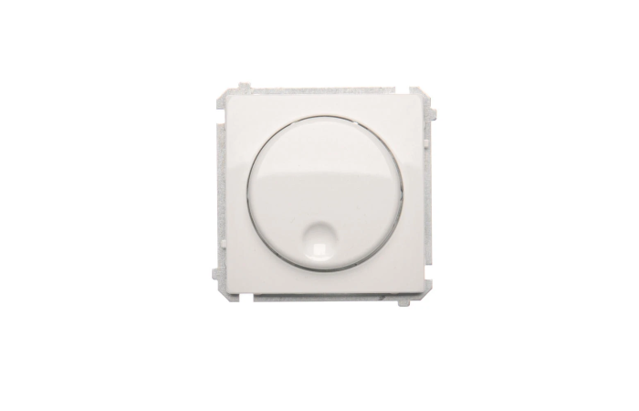 Ściemniacz naciskowo-obrotowy (moduł) 20–500 W, 230V, biały BMS9T.01/11 Simon Basic | BMS9T.01/11 Kontakt Simon