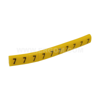 Oznacznik przewodów OZ-0/7, cyfra 7, kolor żółty (opak 100szt) | E04ZP-01020100800 Ergom