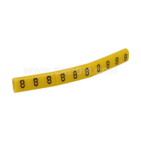 Oznacznik przewodów OZ-0/8, cyfra 8, kolor żółty (opak 100szt) | E04ZP-01020100900 Ergom