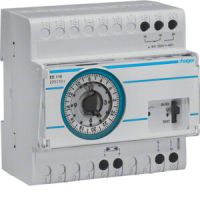 Wyłącznik zmierzchowy z zegarem analog. dobowym i czujnikiem EE003 230V 1P 16A | EE110 Hager