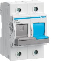 Modułowy rozłącznik bezpiecznikowy poziomy D02 1P+N 63A 400VAC 110/220VDC | L75M Hager