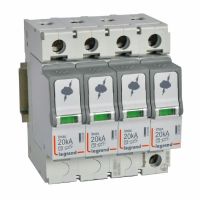 Ogranicznik przepięć T2 20kA 4P | 412223 Legrand