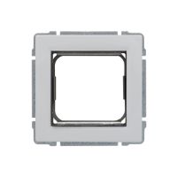 Uchwyt do instalacji modułów 45x45 z redukcją ramki, biały, Kos 66 | 660445 Kos