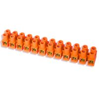Listwa zaciskowa gwintowa termoplast. 16 mm2, 12 torów LTF12-16.0 pomarańczowa | 21612108 Simet