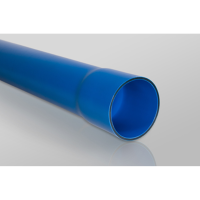 Rura osłonowa sztywna z kielichiem ROS-M (RHDPE) 160/8,0, niebieska (6m) | 10677 TT Plast