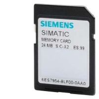 Karta pamięci SIMATIC S7, S7-1X00 CPU/SINAMICS, 3,3 V FLASH, 24 MBYTE | 6ES7954-8LF03-0AA0 Siemens