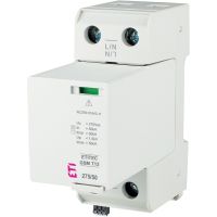 Ogranicznik przepięć, iskiernik Iimp=50kA, ETITEC GSM T12 275/50 1+0 RC, typ T1+T2 (B+C) | 002440721 Eti