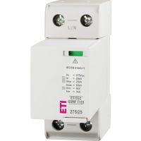 Ogranicznik przepięć, bezpiecznik, ETITEC GSMF T123 275/25 1+0 RC, typ T1+T2+T3 (B+C+D) | 002440724 Eti