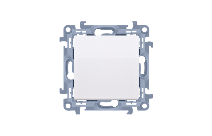 Łącznik jednobiegunowy (moduł) 10AX, 250V, zaciski śrubowe, biały CW1.01/11 Simon 10 | CW1.01/11 Kontakt Simon