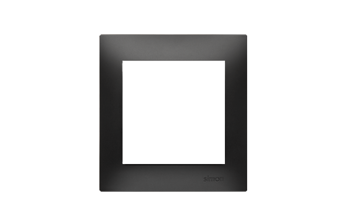 Ramka pojedyncza, czarny mat, IP20/[IP44], Simon 54 Premium | DR1/49 Kontakt Simon