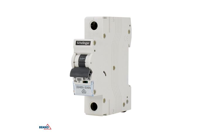 Wyłącznik nadprądowy 1P B 10A 6kA Schelinger | A02-G8-1P-B10 Bemko