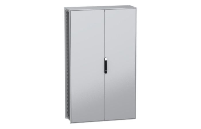Obudowa modułowa stojąca, PanelSeT SFN stal dekarb płyta mont. 2000x1200x400mm, drzwi podwójne, IP55 | NSYSFN2012402DP Schneider Electric