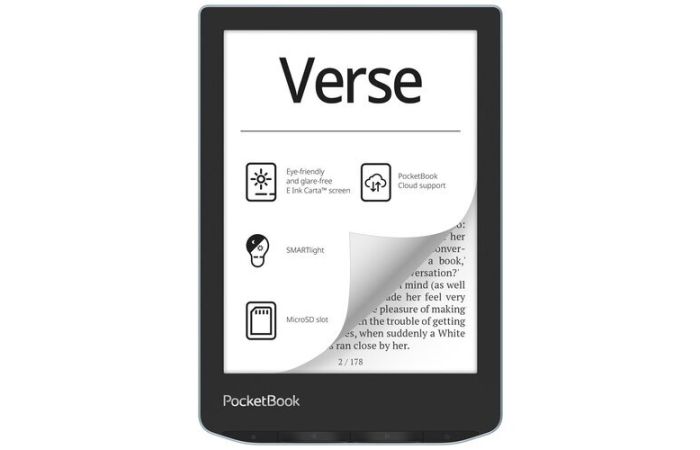 Czytnik e-book&oacute;w POCKETBOOK Verse 629 6", Podświetlany ekran, Wi-Fi, Bez reklam Niebieski | WEG-1949748 Produkty Marketingowe