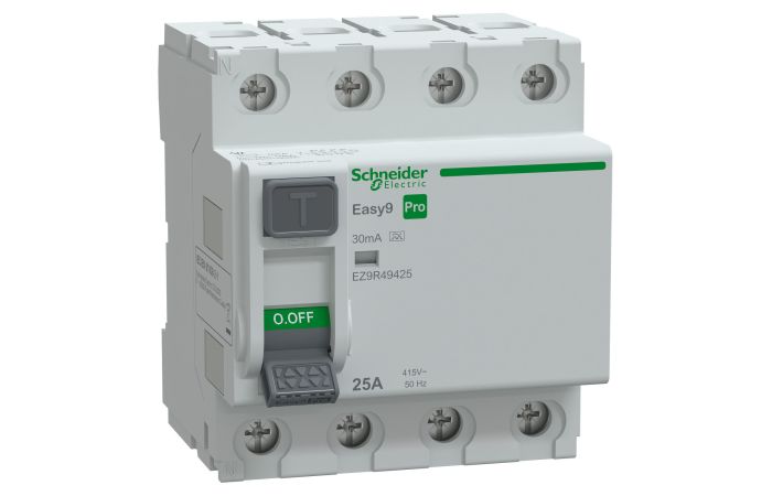 Wyłącznik różnicowoprądowy 4P 25A 30mA typ A, Easy9 Pro EZ9R-25-4-30-A | EZ9R49425 Schneider Electric