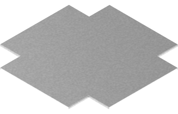 Pokrywa czwórnika kanału PCZKN175, gr.blachy 1,0mm | 500617 Baks