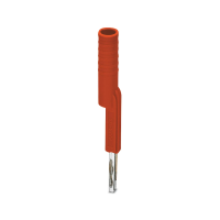 Adapter pomiarowy 4mm do złączek w podziałce 5,2mm i 6,2mm, czerwony | 3035976 Phoenix Contact