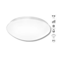 Plafon z czujnikiem ruchu i zmierzchu STARLIGHT LED 17W 1574lm IP44 4000K 230V 260mm okrągła biała | LT013158 Lange Łukaszuk