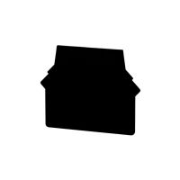 Płytka skrajna PS-N2 do złączek ZUG-G, czarna (20szt.) | A41-8123 Pokój