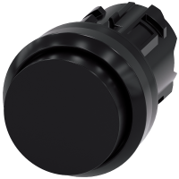 Przycisk, 22 mm, okrągły, tworzywo sztuczne, czarny, Przycisk, wystający, impulsowy | 3SU1000-0BB10-0AA0 Siemens