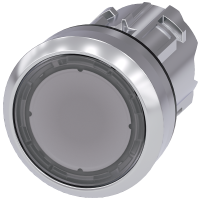 Napęd przycisku SIRIUS ACT fi22 metal połysk, płaski przezroczysty | 3SU1050-0AB70-0AA0 Siemens