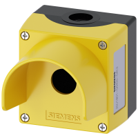 Obudowa sterownicza do FI 22mm, 1 otwór, plastikowa, żółta z koł. ochr. bez wyposażenia, SIRIUS ACT | 3SU1801-0AA00-0AC2 Siemens