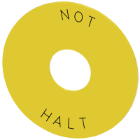 EMERGENCY STOP backing plate, yellow | 3SU1900-0BB31-0AT0 Siemens